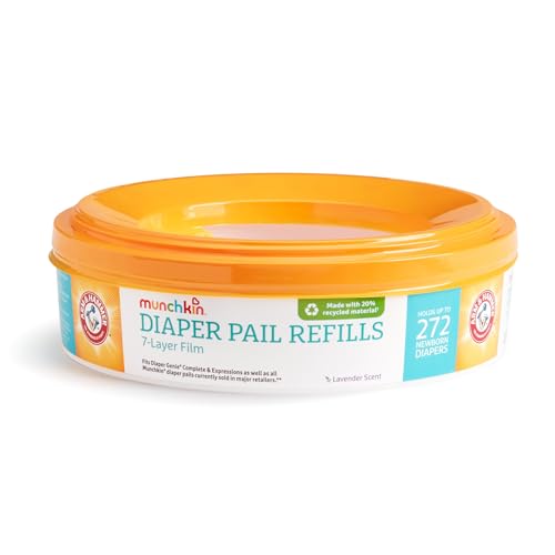 Munchkin® Arm & Hammer Diaper Pail Refill Rings, Holds up to 272 Newborn Diapers, 1 Pack