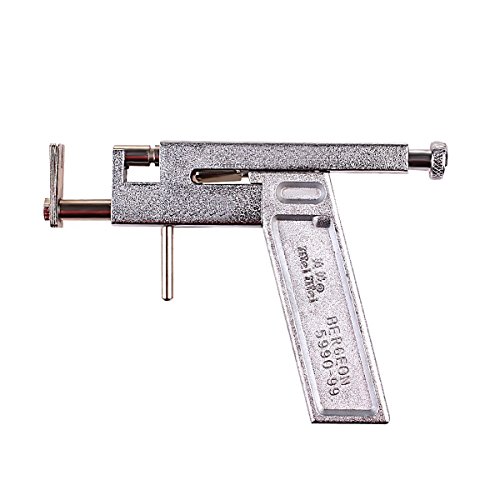 Zcargel Professional Steel Ear Nose Navel Body Piercing Gun Tool Kit free 49 Pairs Steel Studs Supply with Stylus