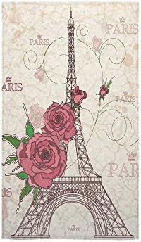 French Paris Amazing Eiffel Tower City Of Love Thin Soft Towel 16"x28"(One-sided Printing)