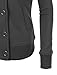 RubyK Womens Classic Double Breasted Pea Coat Jacket with Hood RBKWJC943_CHARCOAL Large