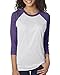 Next Level 6051 Women's Tri-Blend 3/4-Sleeve Extreme Softness Raglan Tee Shirt