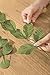 Ling's Moment Artificial Crepe Paper Real Touch Leaves, Handmade Flexible Branch Greenery, Paper Flower Decorations for DIY Craft Wall Nursery Bridal Shower Wedding, Wreath Accessories, Scrapbooking