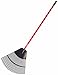 Bully Tools 92624 Poly Lawn and Leaf Rake with Fiberglass Handle, 24-Inch