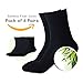 GenMax Men’s & Women's Black Bamboo Fiber  Socks - 6-10 Size - Black, (Pack of 6)