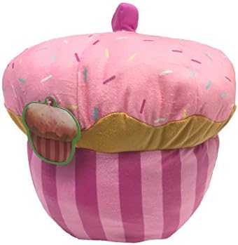 Pink Cupcake 14" x 14" Plush Toss/Throw Food Pillow