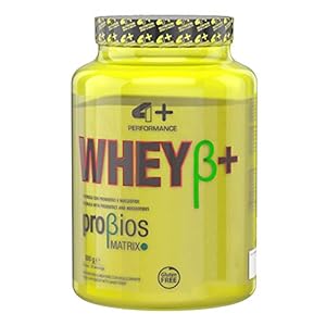 4 Sport Nutrition Whey + Probiotic Package of 1 x 900g Whey Protein Concentrate with Vitamin B2 B1 and Amino Acid (White Choco Truffle)