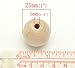 PEPPERLONELY Brand 30PC Natural Color Round Wood Spacer Beads 25mm(1 Inch)