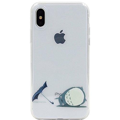 iPhone X Case, MC Fashion Animals and Plants Ultra Thin and Flexible TPU Rubber Slim Case Cover for Apple iPhone X (2017) Release (Totoro#2)