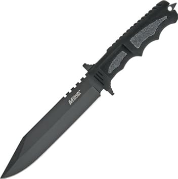 Amazon.com : MTech USA MT-9 Fixed Blade Hunting Knife, Black ...
