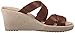 crocs Women's A-Leigh Crisscross W Wedge Sandal, Hazelnut/Chai, 7 M US