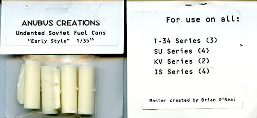 Anubus Creations 1:35 Undented Soviet Fuel Cans Early T-34/SU/KV/IS Resin #T34