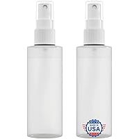 JND Plastic Spray Bottle Fine Mist 4 Oz – Refillable, Reusable, Portable Sprayer, Travel Size, Leak Proof for Household Use,