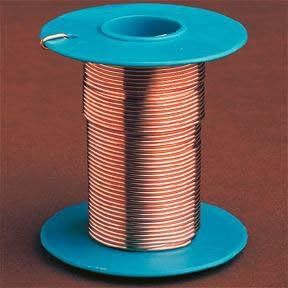 Multiple-Use Uninsulated Bare Copper Wire; Sz1/4 lb.(113g) spools; Ea.; Dia.1.3mm; AWG Gauge:16