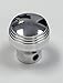 Pirate Mfg Polished Billet Aluminum Dash Knob W/Set Screw, Hot Rod