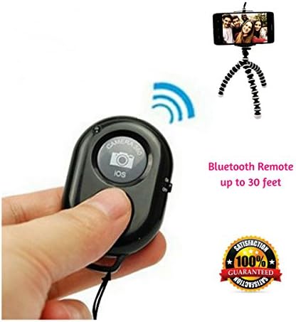 Remote Control Shutter Release with Wrist Strap for use with All Smartphones and Tablets Including Apple iOS, Android…