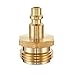 Litorange Lead-Free Brass Winterize Sprinkler Systems: Air Compressor Hose Water Faucet Blow Out Adapter Fitting For RV, Travel Trailer, Boat & Camper（a couple）
