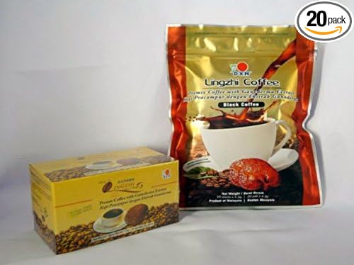 Amazon Com Lingzhi Black Coffee With Ganoderma Mushroom Extract 2 In 1 Grocery Gourmet Food
