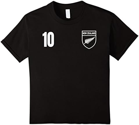Kids New Zealand Rugby Shirt 6 Black