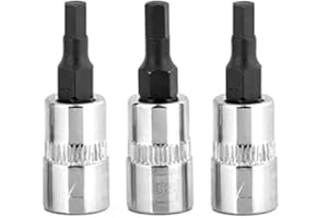 BRAZEN 4mm Hex Bit Socket/Allen Driver Three Pack (1/4" Drive, Short)