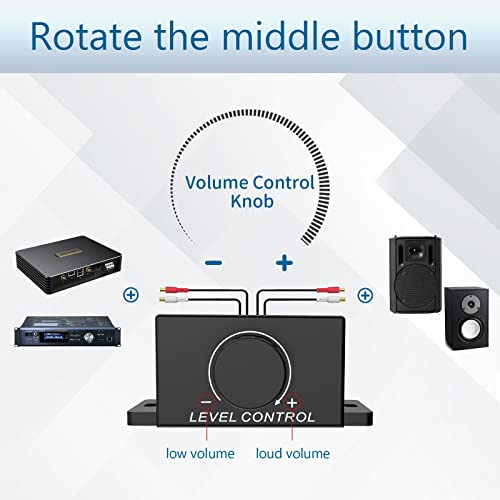 CHELINK Universal Car RCA Remote Amplifier Level Controller RCA Bass