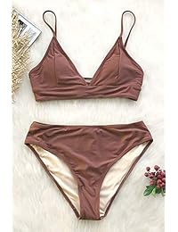 Conjunto de bikini con encaje en la espalda para dama