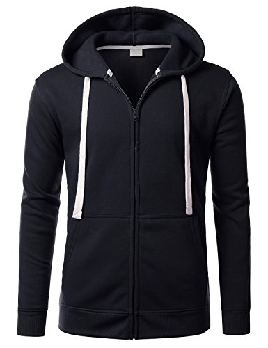 Santorini Island Mens Hipster Hip Hop Long Sleeve Zip-Up Hoodie Jacket