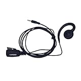 Coodio 3.5mm Elite Swivel Earpiece Security Headset inline PTT Mic Microphone For Cellphone, Gaming, Pc Computers, Bodyguard, Creative Christmas Gift