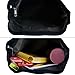 Fanspack Women's Canvas Hobo Handbags Simple Casual Top Handle Tote Bag Crossbody Shoulder Bag Shopping Work Bag (Black-Original Design)