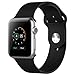 Apple Watch Band, JETech Soft Silicone Replacement Sport Band for Apple Watch All 42mm Models (Black) - 2216