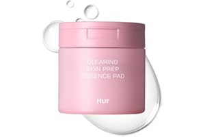 House of Hur Clearing Skin Prep Essence Pad with AHA BHA PHA & Red Beet Extract, Exfoliating & Hydrating Korean Skincare, 140ml/70ea