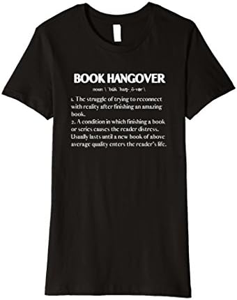 Womens Book Hangover shirt Medium Black