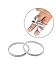 Pangda 5 Pairs Shirt Sleeve Holders Anti-slip Arm Sleeve Garters Metal Stretch Elastic Metal Armbands (Multicolor A)