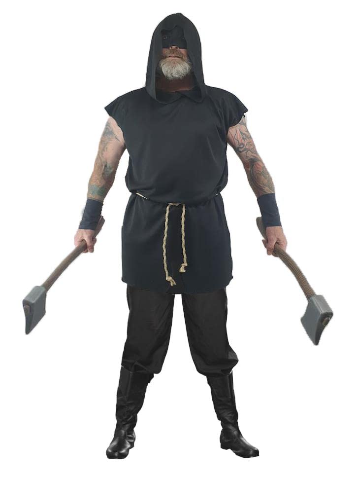 The Dragons Den Adults Medieval Executioner Hangman Headsman Halloween Fancy Dress Costume [S-M] — image 1