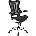 Modway Charge Ergonomic Managerial Mesh Office Chair with Flip-Up Padded Arms, Black
