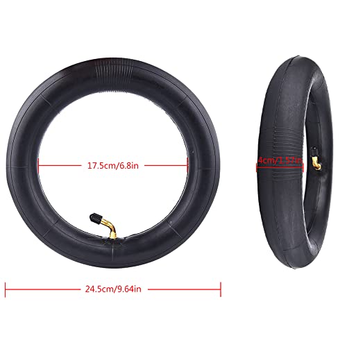 GLDYTIMES 10 Inch 10X2/54-152 Tube, 10x2.0/2.125 Heavy-Duty Tube Replacement for Ninebot D40X F25 F30 Gotrax G4 Turboant X7 Hiboy S2 Pro Max Electric Scooter Smart Self Balancing 10