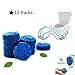 12 Pieces Blue Automatic Toilet Bowl Bathroom Cleaner Tablets - lasts up to 36 weeks to 48 weeks