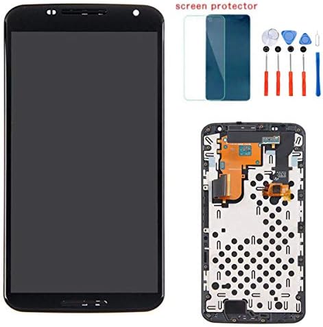 WIXI for Moto Google Nexus 6 XT1100 XT1103 Replacement Amoled Touch Screen Display LCD Digitizer Assembly with Frame + Tools (Nexus 6 with Frame)