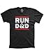 Guerrilla Tees Run D&D Shirt Funny Tshirts Board Game dice Shirt, Black, Large
