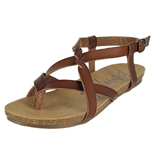 Blowfish Women's Granola-B Flat Sandal, Scotch Dyecut, 7.5 M US