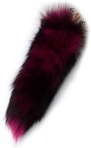 HHIPP 16" Stylish Fox Fur Tail jewellery Bag Hanging Keyring Fashion Accessories Cosplay Toy B5