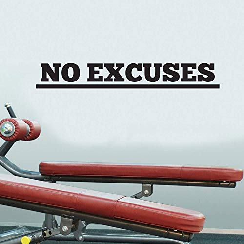 No Excuses Inspirational Quote - Wall Art Decal - 5