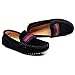 Shenn Boys Girls Cute Strap Slip-On Comfortable Dress Suede Leather Loafer Flats
