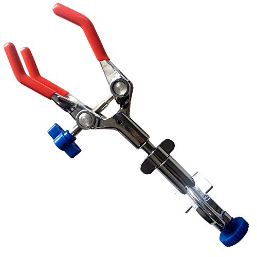 OESS Lab Clamp 3 Prong Finger Style Laboratory 360°Swivel Type Rubber-Coated Head - Thumbnail 3