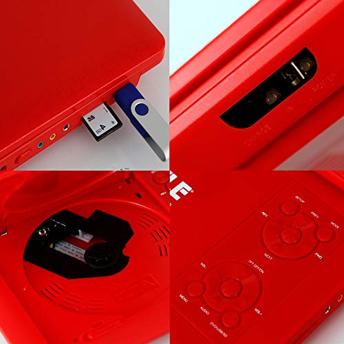 Upgraded Pyle 9 Inch inch Portable DVD Player, Travel Player, Headrest