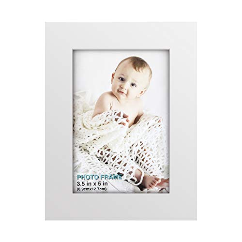 image for RPJC 3.5x5 inch Picture Frame Made of Solid Wood High Definition Glass