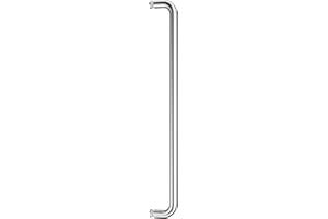 Ranbo Glass Shower Door Towel Bar 24 Inch Stainless Steel Sliding Shower Door Handle Replacement with Polished Chrome Finish 