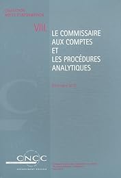 Le  commissaire aux comptes et les procédures analytiques