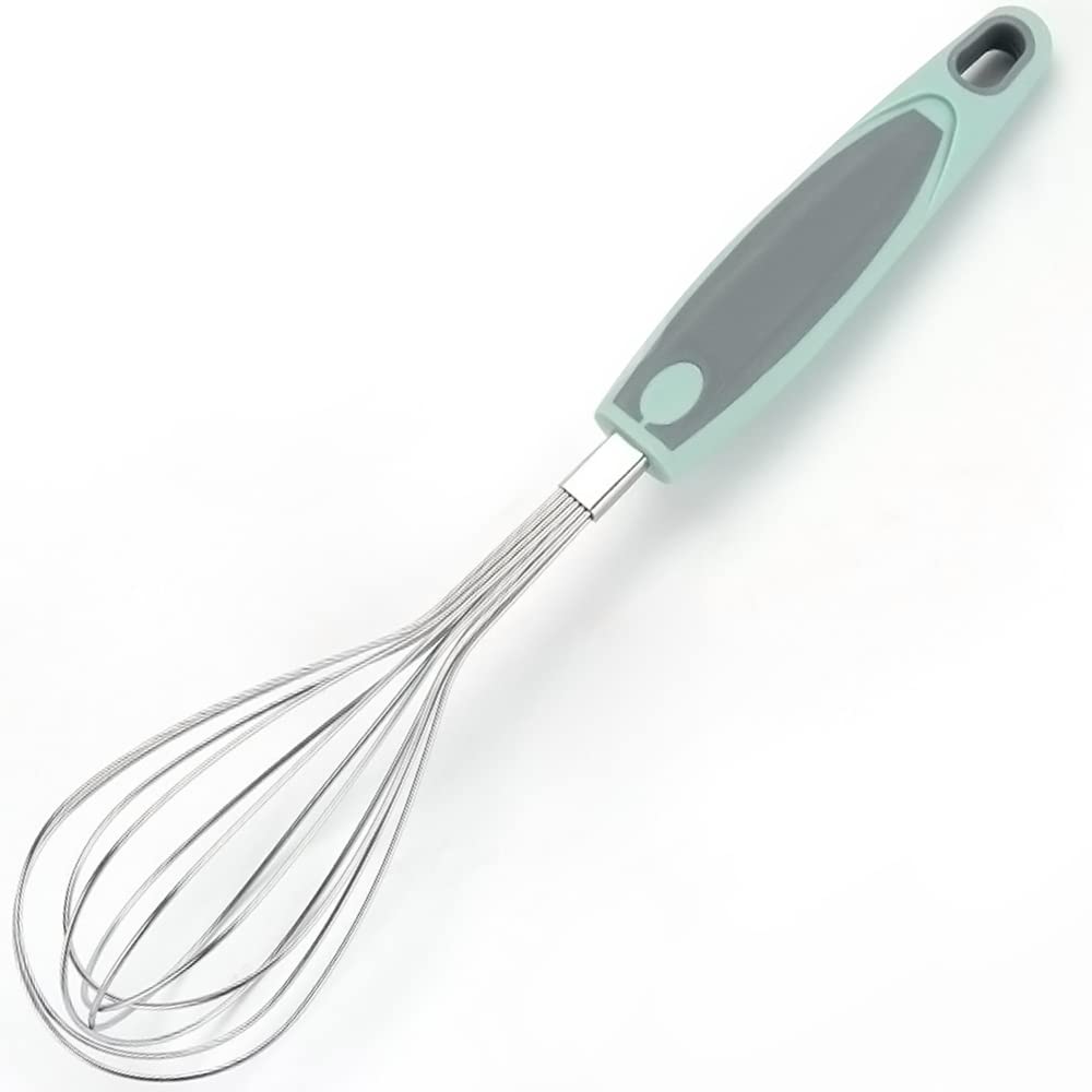 Starchef Stainless Steel Whisk Egg Whisk Wire Whisk Egg Beater Soft Grip（11”）