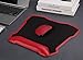 Mouse Pad/Mat, Jelly Comb Large Gaming Mouse Mat Ergonomic Mousepad with Leather Wrist Pad 12’’ X 13’’ Nonskid Base (Red)