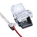 QIJIE 3528 LED Strip Connector 8mm 2 Pin for WATERPROOF Single Color Tape Light, Connect Strip to Wire or Make Board-to-Board Jumper, Applicable to 2835,3014, Pack of 10